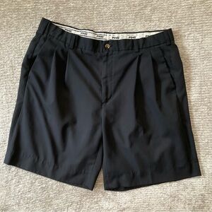 Ping‎ Black Golf Shorts Size 38 Flat Front Performance Stretch Athletic Preppy